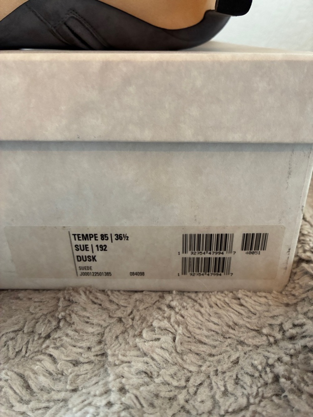 NIB NWT 6.5 Jimmy Choo London Tempe 85 Women's Suede Knee-High Boots Dusk Grey - Picture 6 of 10
